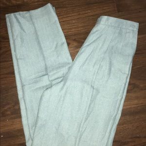 High Waisted Turquoise Pants